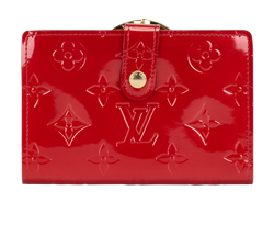 Louis Vuitton Pomme D'Amour French Wallet,Vernis,Red, MI1027(2017), DB, 3*